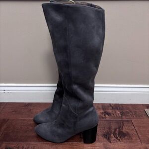 Gray Helenah-Fab Faux Suede Boots